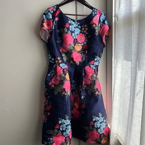 Chi Chi London blue floral cocktail dress
